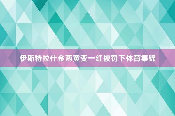 伊斯特拉什金两黄变一红被罚下体育集锦