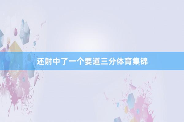 还射中了一个要道三分体育集锦